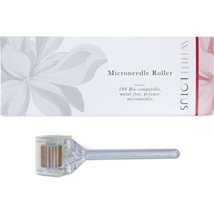 White Lotus Polymeer Dermaroller  - 1,0 mm - hypoallergeen- metaalvrij-Voor gevoelige huid