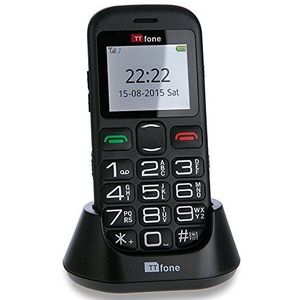 TTfone Jupiter Noodgevallen Mobiele Telefoon 2 Grote Toetsen Eenvoudige Senior Ontgrendeld en Dock Oplader