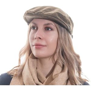 CRAGGI BAGS AND ACCESSORIES Adventure Flat Cap Dames Cap, Bruin