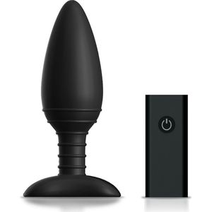 ACE LARGE Remote Control Vibrating Butt Plug - Black
