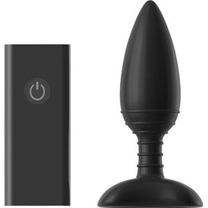 ACE SMALL Remote Control Vibrating Butt Plug - Black