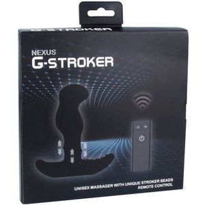 G Stroker Unisex Massager with Unique Stroker Beads - Black