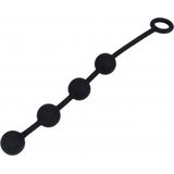 EXCITE Medium Silicone Anal Beads - Black