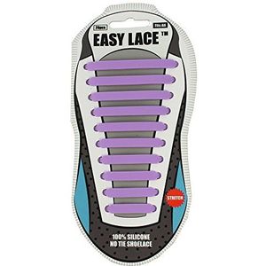 Easy laces EAS210PU siliconen veters, paars (violet 210), één maat, paars (paars 210)