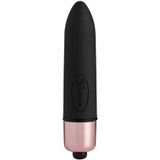 So Divine Whole Lotta Love Bullet Vibrator, 7 functies, super glad, 80 mm lang, zwart en roségoud