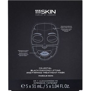 111Skin - Black Diamond Lifting And Firming Treatment Mask (Box Of 5) Anti-aging masker 155 ml