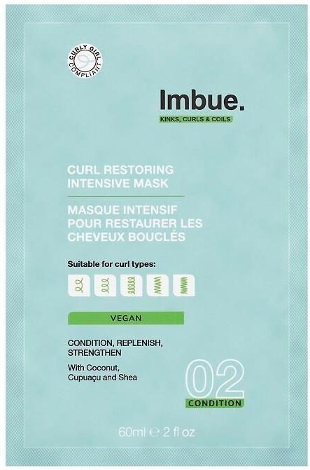 Imbue - 02 Condition Curl Restoring Intensive Mask - Gezichtsmasker - Vegan - 300ml