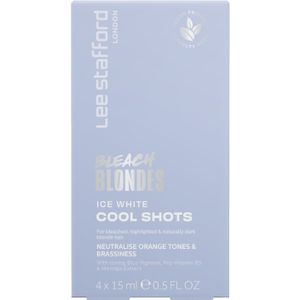 Lee Stafford - Bleach Blondes Ice White Toning Cool Shots - 4x 15ml