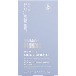 Lee Stafford - Bleach Blondes Ice White Toning Cool Shots - 4x 15ml