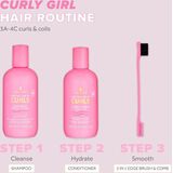 Lee Stafford - 2 In 1 Edge Brush & Comb - Haarborstel - Zwart - Kunststof