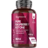 WeightWorld Raspberry Ketone Pure - 1200 mg - 180 vegan capsules voor 6 maanden voorraad
