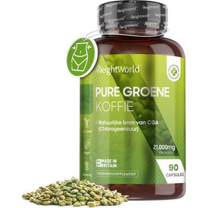 WeightWorld Groene Koffie capsules - 90 capsules - Natuurlijke ingrediënten