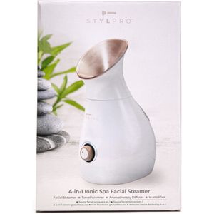 STYLPRO - 4-in-1 Ionic Spa Facial Steam - Wit - Kunststof