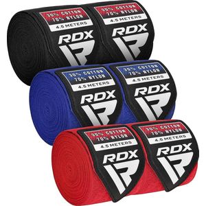 4,5 m professionele boksbandages 3 paar set, MMA boksen Muay Thai, elastische handbandages met duimlus, lange binnenhandschoenen, Thaise boksen, kickboksen, bokszak, punchingballen, training, handwraps mannen dames