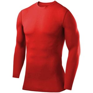 PowerLayer by TCA - Compressietop - Rood - Lange Mouwen - Heren en Jongens