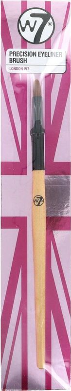 W7 - Precision Eyeliner Brush - Make-up Kwast - Zwart - Synthetisch