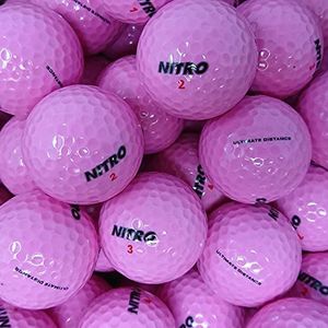 Second Chance 24 optische golfballen, kleur roze