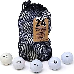 Second Chance Nike Mix gerecyclede golfballen (Lake Golf ballen), Nike 24 Lake Grade B golfballen, uniseks, volwassenen, wit, 24 -