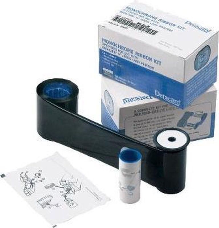 DataCard - Etiketteringstape - Lint Zwart - Monochrome Printlint