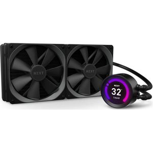 NZXT Kraken Z63 280 mm - RL-KRZ63-01 - AIO RGB CPU vloeistofkoeling - Configureerbaar LCD-scherm - Verbeterde pomp - RGB Connector - Aer P 120mm-radiatorventilators (2 meegeleverd)