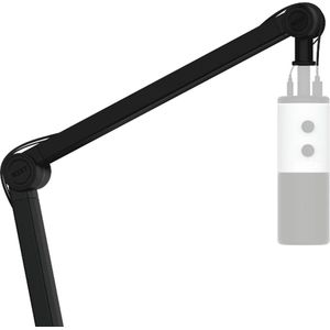 NZXT Boom Arm AP-BOOMA-B1 staafarm voor streaming-microfoon, sla USB- en XLR-kabels discreet op, glad en stil, kabelkanaalafdekkingen, zwart