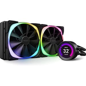 NZXT Kraken Z63 RGB 280mm - RL-KRZ63-R1 - AIO RGB CPU Water Cooling - Customizable LCD Display - Upgraded Pump - RGB Connector - Aer RGB 2 120mm Fan (2 Included)