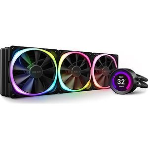 NZXT KRAKEN Z73 360mm - RL-KRZ73-R1 - AIO RGB CPU Liquid Cooler - Customizable LCD Display - Improved Pump - RGB Connector - Aer RGB 2 120mm Radiator Fans (3 Included)