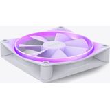 NZXT F120 RGB Fans - RF-R12TF-W1 - Erweiterte Anpassung der RGB-Beleuchtung – flüsterleise Kühlung – dreifach (inklusive RGB-Lüfter und Controller) -120mm-Lüfter – Weiß