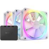NZXT F120RGB - Ventilators en controller - 3 x 120 mm - RGB - 3 stuks - wit