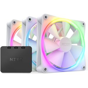 NZXT F120RGB - Ventilators en controller - 3 x 120 mm - RGB - 3 stuks - wit