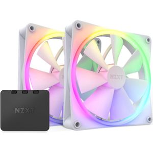 NZXT - F140 RGB TWIN - Ventilator - Wit - 140 mm - 2 Stuks