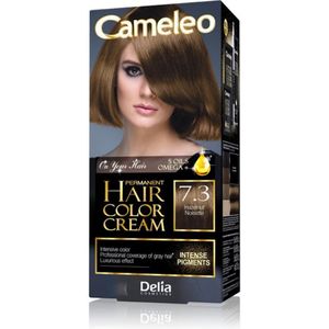 Delia Cosmetics - Cameleo Omega - Haarkleuring - 7.3 Hazelnut - Permanente Formule