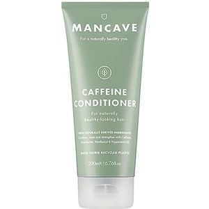 ManCave Cafeïne-conditioner voor mannen, stimuleert gezonde haargroei, conditie en versterkt met cafeïne, sheaboter en panthenol, natuurlijk, veganistisch, dierproefvrij, 200 ml