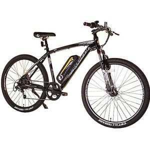 Swifty at650 Mountain Bike met accu op frame, uniseks, volwassenen, zwart/geel, eenheidsmaat