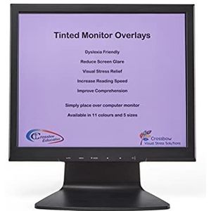 Kruisboog onderwijs 19 monitor overlay - paars-parent violet