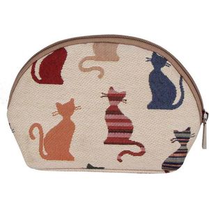 Signare Make Up Tasje - Gobelin - Cheeky Cat