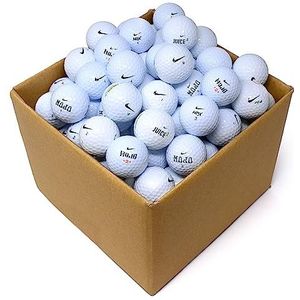 Second Chance Nike Mix Recycled Golf Balls (Lake Golf Balls), unisexe, adulte, deuxième chance, Nike Lot de 100 balles de golf Lake Classe A, blanc, 100