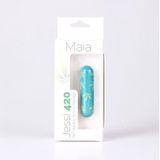 Maiatoys Jessi 420 - Mini Bullet Vibrator Leaf Pattern Green