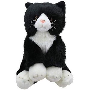 The Puppet Company Wilberry WB001601 Kattenknuffel, wit, zwart