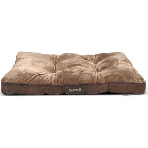 Scruffs Chester - Zachte Hondenmatras met Anti-Slip Onderzijde - Kleur: Bruin, Maat: Large