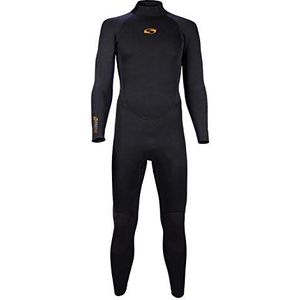 SOLA Heren Blaze 5/4 Fullsuit Wetsuit, Zwart, XLG