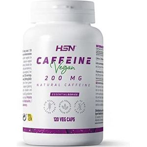 Natuurlijke CafeÃ¯ne van HSN | 200 mg | 4 Month Supply | Green Coffee Bean Extraction | Fast acting stimulant + Fat Burning | Vegan, Glutenvrij, Lactosevrij, 120 Plantaardige Capsules