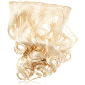 BiYa Hair Elements Thermatt Clip In Hair Extensions Krulend, Bleke Blonde Nummer 613 20""/100g
