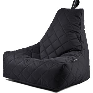 Extreme Lounging - b-bag mighty-b quilted- zitzak voor volwassenen - binnen & buiten - uv- en waterbestendig - Zwart