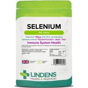 Lindebomen Selenium 100mcg Met Gist En Zinkoxide 100 Tabletten Krachtige Antioxidant