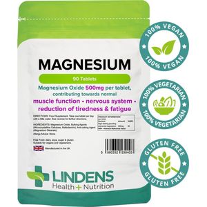 Linden Magnesiumoxide 500mg 90 Tabletten Mineralenpreparaat