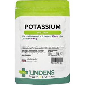 Lindens - Potassium (Kalium) 200mg - (500 tabletten)