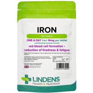 Lindens – Iron (IJzer) 14mg – 120 Tabletten