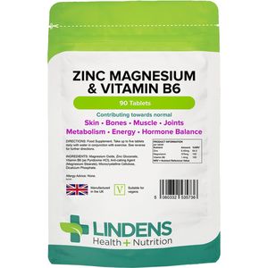 Zink Magnesium & Vitamine B6 (90 tabletten)