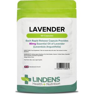 Lavendel Etherische Olie 80 mg (60 capsules)